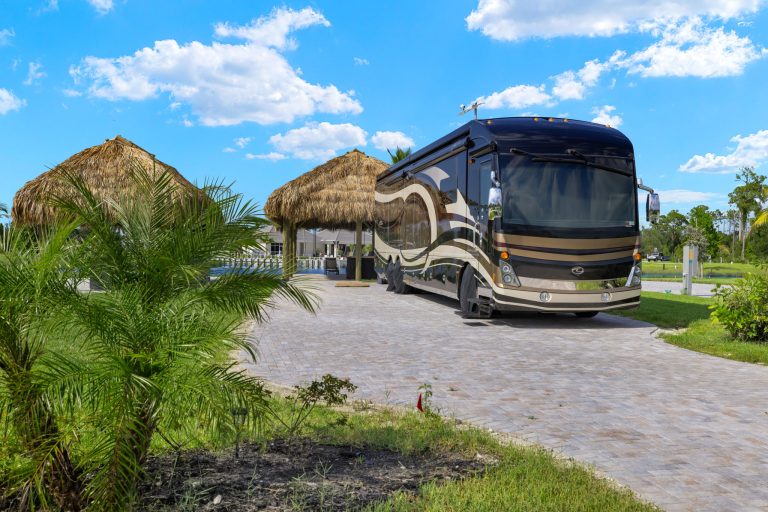 Luxury RV resort in Florida — Laguna Caribe Class A motorcoach community in Fort Myers