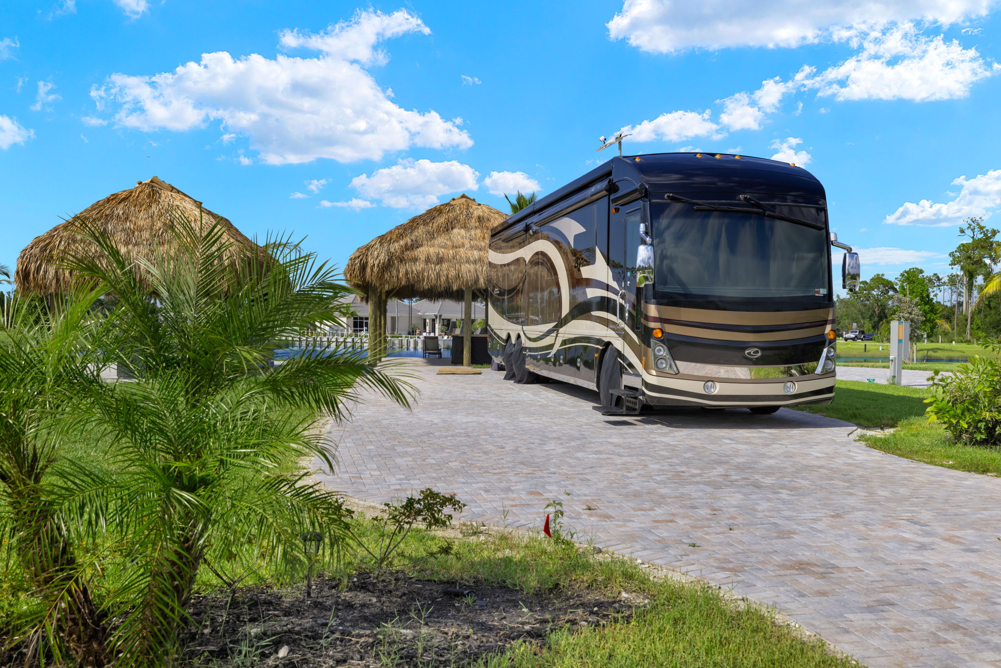Luxury RV resort in Florida — Laguna Caribe Class A motorcoach community in Fort Myers